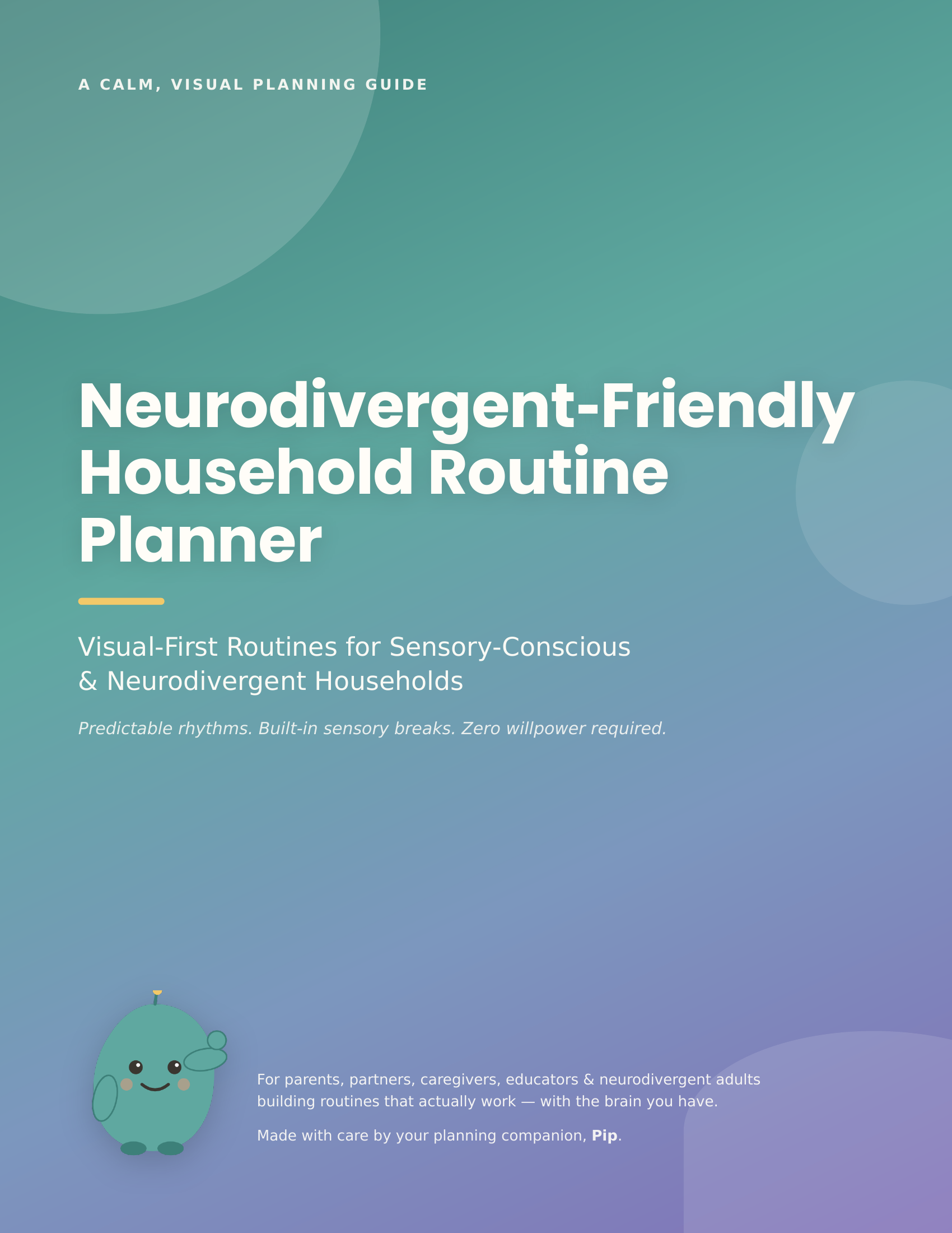 Neurodivergent-Friendly Household Routine Planner